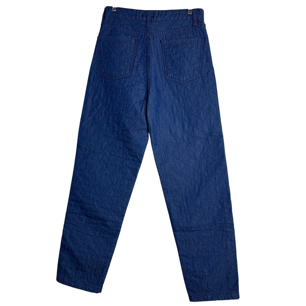 Nasty Gal Collection Quilted Straight Pants Soft Jeans Size US 8 UK 12 EUR 40